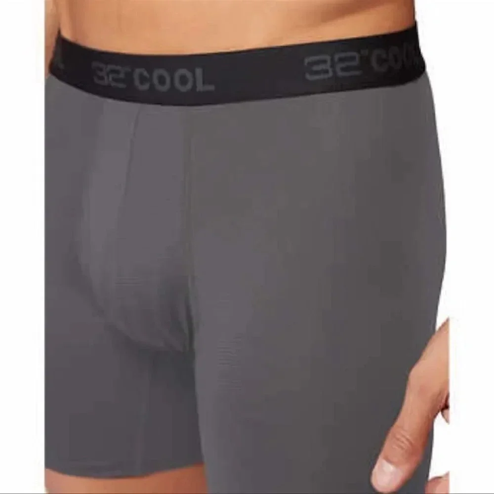 32 Degrees Men's Comfort Mesh Boxer Brief, 6-pair keeps you cool Large